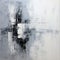 Abstract Gray And White Squares: A Misty Reflection Of Threadbare Abstractions