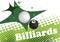 Abstract green background for billiard banner