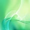 Abstract Green and Beige Flowing Curves Background Vector Graphic