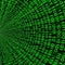 Abstract green binary code 3D vector line background of information technologies