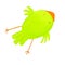 Abstract green bird