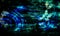 Abstract green and blue shaded textured background with lighting effects. wallpaper.