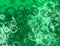 The abstract green bubble chaos image