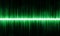 Abstract Green Colorful Rhythmic Sound Wave. Sound waveform