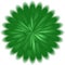 Abstract green dandelion circle background