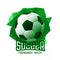 Abstract green football soccer tournament sports background