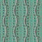 Abstract green greek vector seamless pattern. Textured ornamental 3d grid background. Repeat wave lines cbackdrop