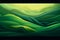 Abstract green landscape wallpaper background illustration design with hills and mountains. Generative AI.