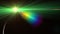 Abstract green lens flare