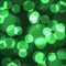 Abstract green lights bokeh pattern