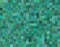 abstract green mosaic pixelated background