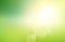 Abstract green nature gradient blurred background with sunlight