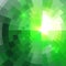 Abstract green shining circle tunnel background