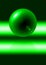Abstract green sphere