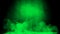 Abstract green spotlight with mistery smoke texture