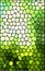 Abstract green stained glass background