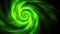 Abstract Green Swirl Background with Luminous Vortex