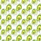 Abstract green tree seamless pattern