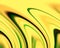 Abstract green yellow phosphorescent colors and background. Lines in motion