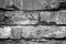 Abstract grunge background - black and white brick wall