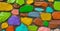 Abstract Grunge multicolored Stone wall Background