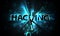 Abstract hacking system, hacker attack, broken falling binary code, matrix background with digits, big data, firewall, hacking