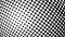 Abstract halftone motion background. Moving dots seamless loop. 4K 3D seamless looping black and white motion.