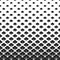 Abstract halftone pattern. Faded gradient flowers. Repeated intricate geometric border. Fading shape. Repeating geometry backgroun