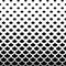 Abstract halftone pattern. Faded gradient scaled. Repeated intricate geometric border. Fading shape. Repeating geometry skin backg