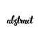 Abstract Handwritten Lettering