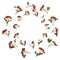 Abstract Hawthorn Berry Wreath