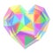 Abstract heart geometrical background