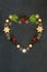 Abstract Heart Shaped Christmas Wreath