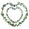 Abstract Heart Shaped Sloe Berry Wreath