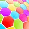 Abstract hexagon shape background