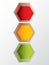 Abstract hexagon shaped traffic light design