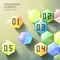 Abstract hexagonal infographics