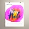 abstract holi festival flyer design