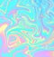 Abstract holographic iridescent background. Psychedelic colorful marble texture