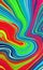 Abstract horizontal background with colorful waves colors. Trendy  illustration in style retro 60s, 70s.