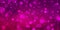 Abstract hot pink and red glitter background with white bokeh lights or circle shapes on blurred purple violet and red