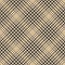 Abstract hounds tooth pattern vector in gold and black. Seamless diagonal check plaid for jacket, coat, skirt, dress.