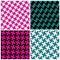 Abstract Houndstooth Patterns