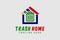 abstract house trash rubbish bin logo template