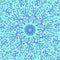 Abstract hypnotic circular burst mosaic pattern background