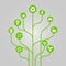 Abstract icon tree illustration - environment, ecology and nature protection concept