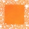 Abstract icy orange white lowpoly background reminiscent winter cold atmosphere