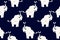 abstract ikat art seamless pattern Elephant