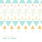 Abstract ikat triangles stripes horizontal