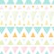 Abstract ikat triangles stripes seamless pattern